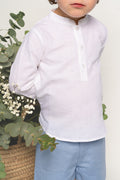 Camisa Mao Lino Blanco