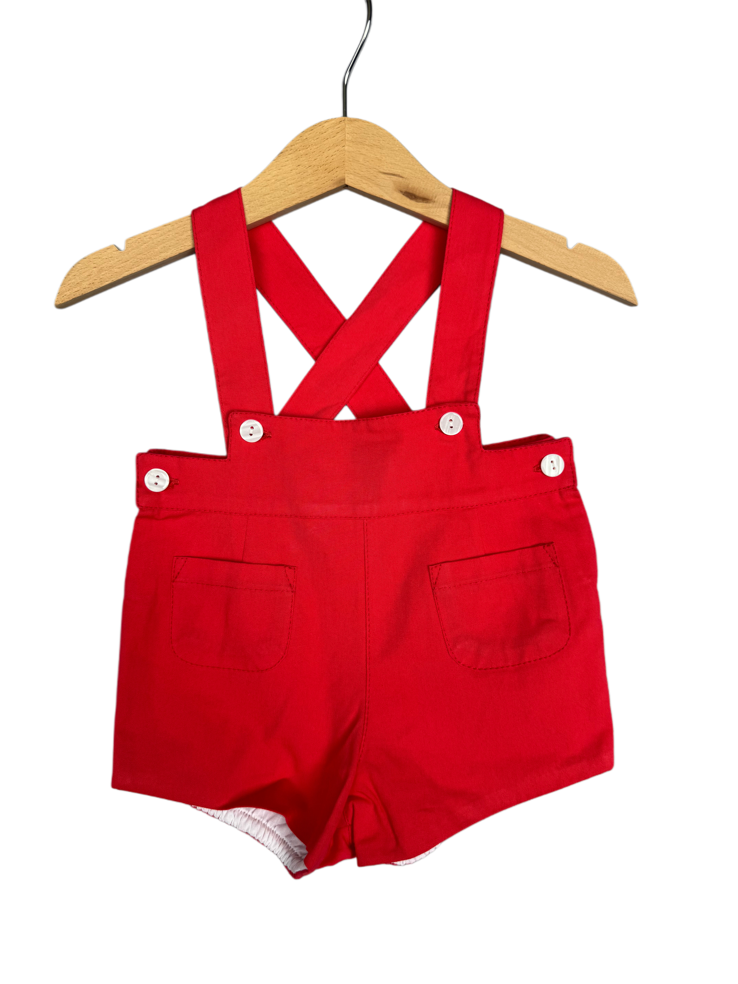 Bermuda Tirantes Rojo