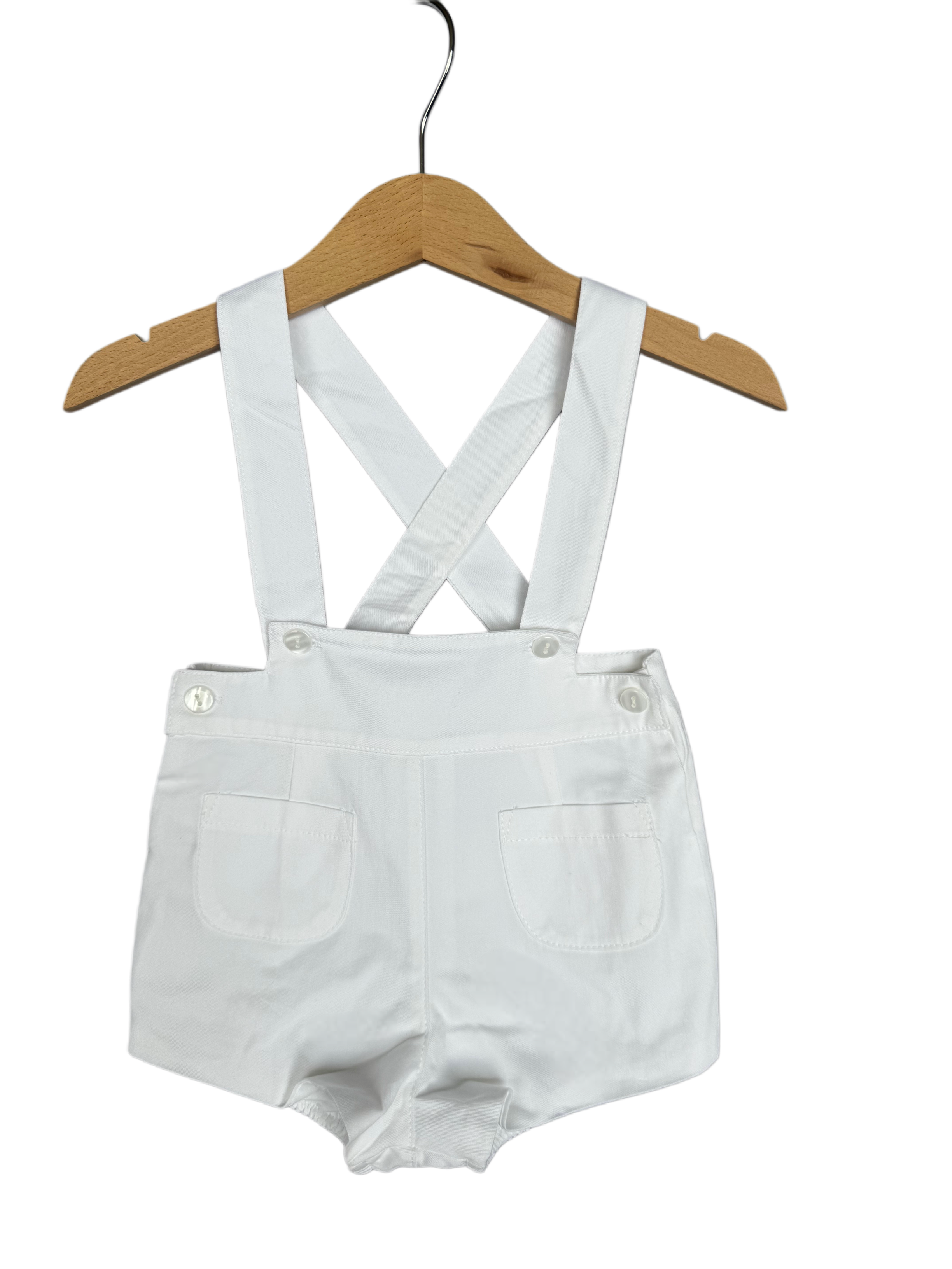 Bermuda Tirantes Blanco