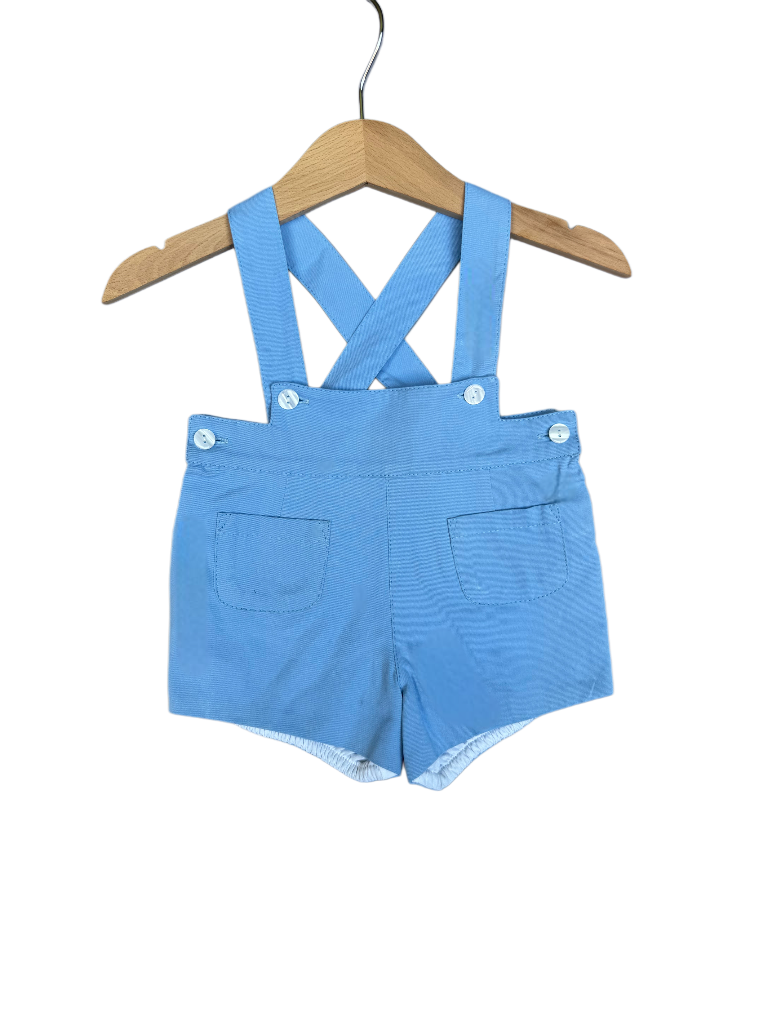 Bermuda Tirantes Azul