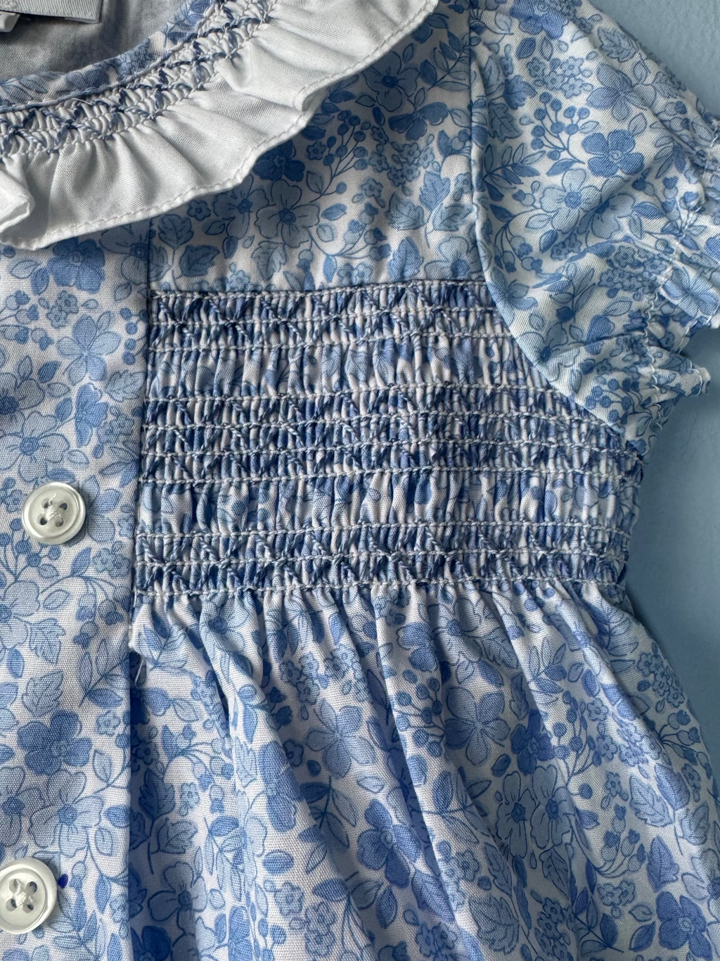Vestido flor azul