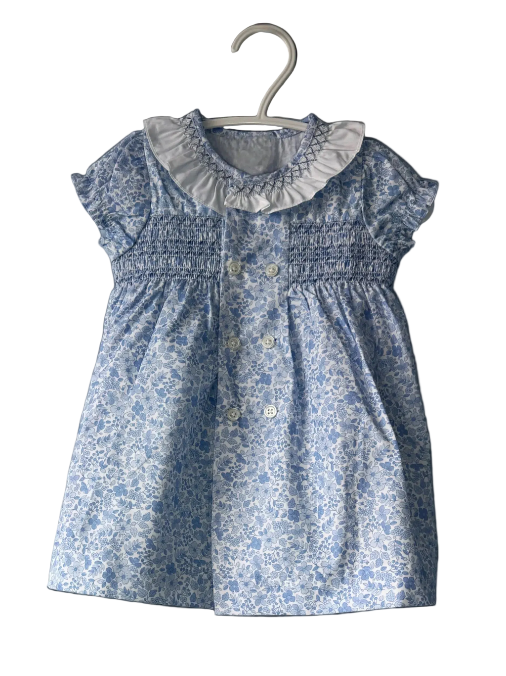 Vestido flor azul